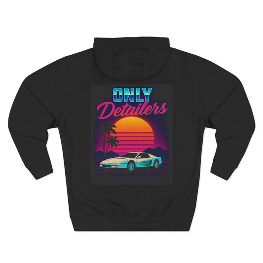 Only Detailers Retro Car Detailing T-Shirt | 80s Vaporwave Auto Detailer Gift for Car Enthusiasts & Clean Ride Lovers