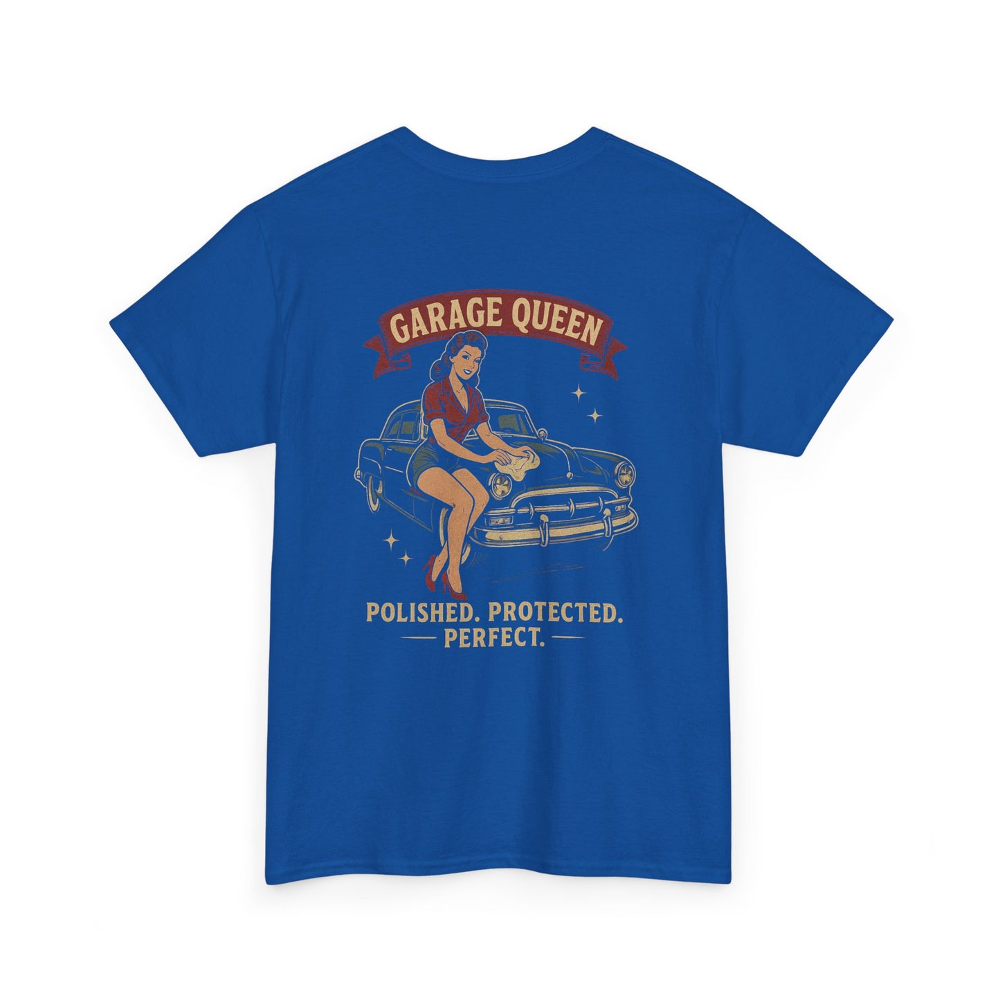Garage Queen Vintage Pinup Car Detailing Tee