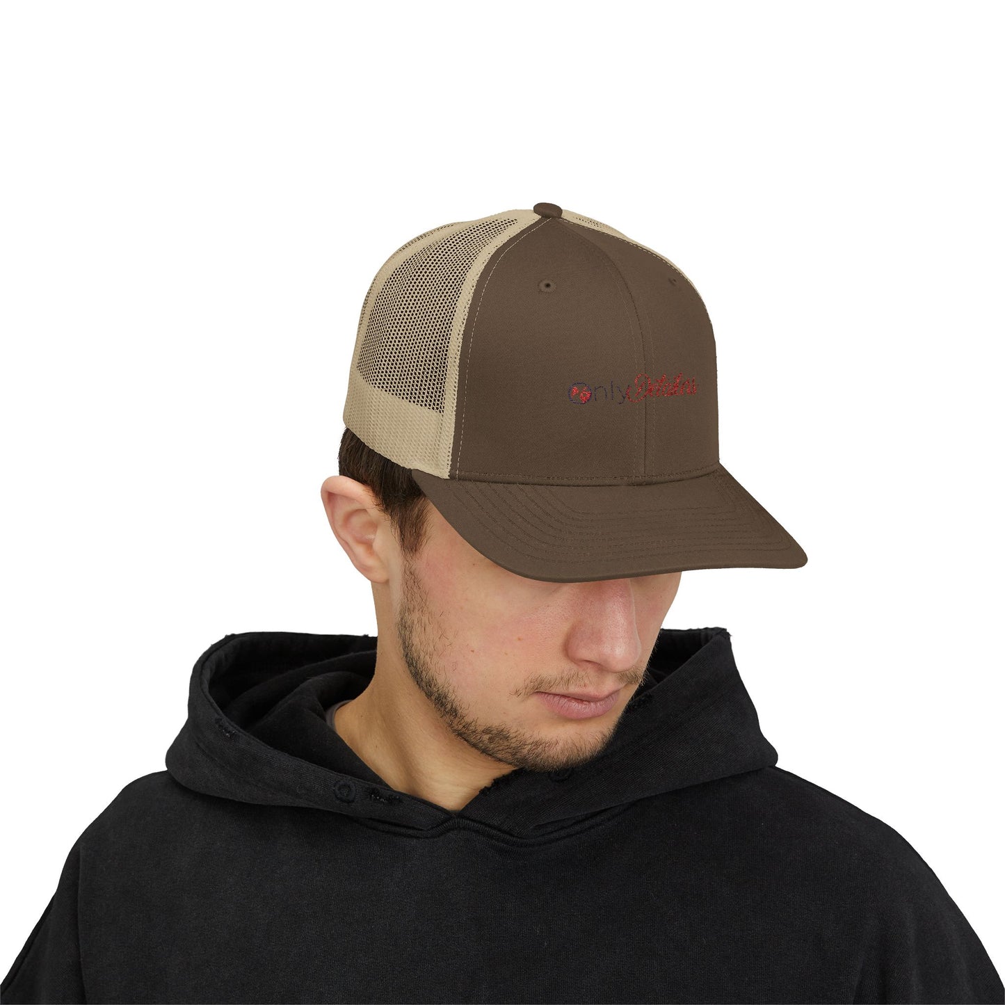 Gray & White Mesh Trucker Hat | OnlyDetailers Logo