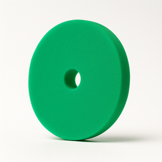 3" Green Foam Polishing Pad – Velcro Back | Pad King Paint Correction Pad