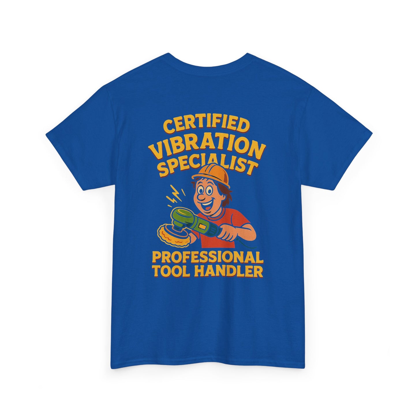 Certified Vibration Specialist Funny Work Shirt – Retro Adult Humor Tool Handler Tee