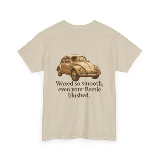 Waxed So Smooth Beetle Shirt – Funny VW Bug T-Shirt – Classic Car Humor Tee