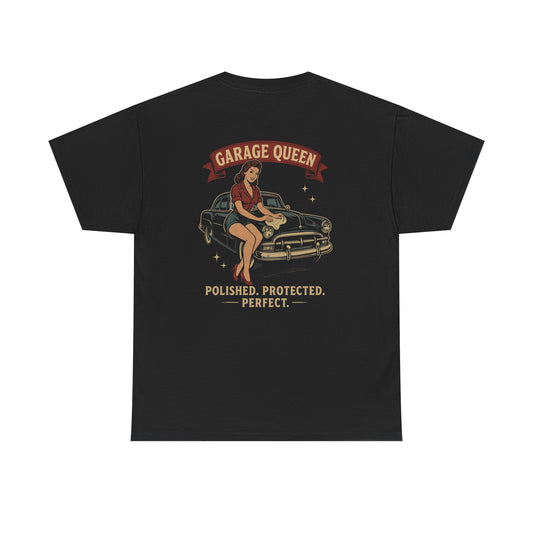Garage Queen Vintage Pinup Car Detailing Tee