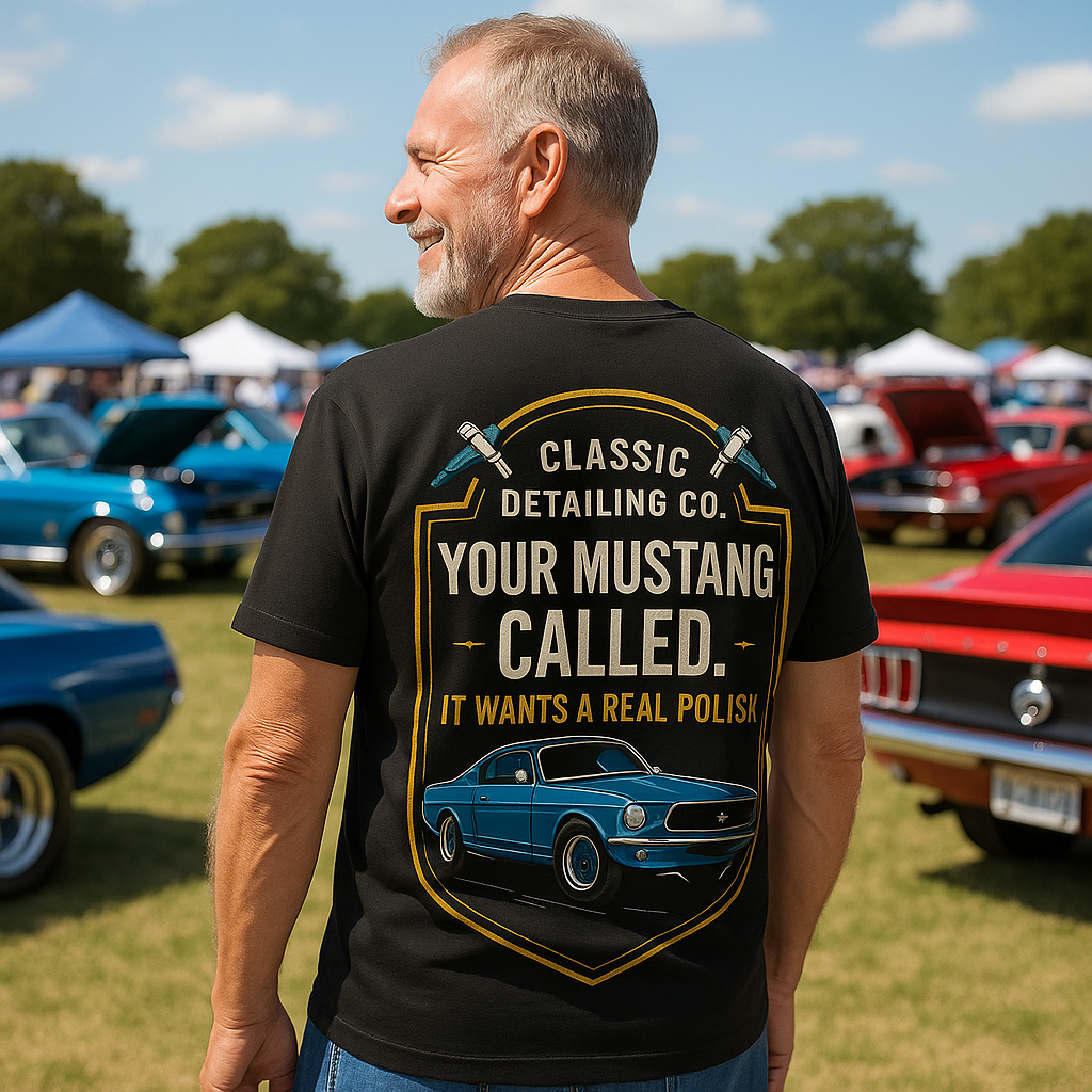Your Mustang Called T-Shirt | Classic Car Detailing Gift | Funny Car Enthusiast Tee for Men Who Love Mustangs