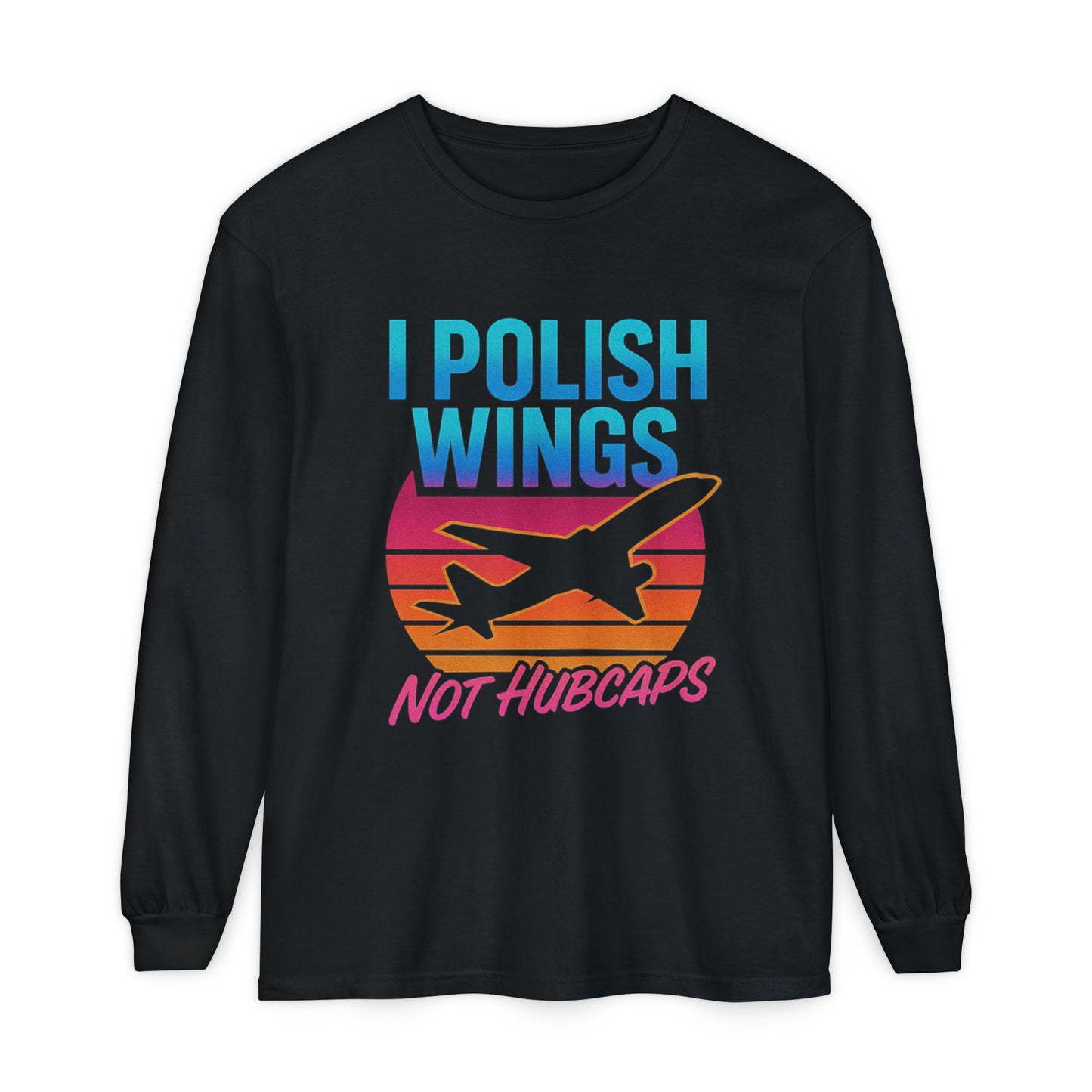 I Polish Wings Not Hubcaps Hoodie – Funny Airplane Detailing Aviation Pullover