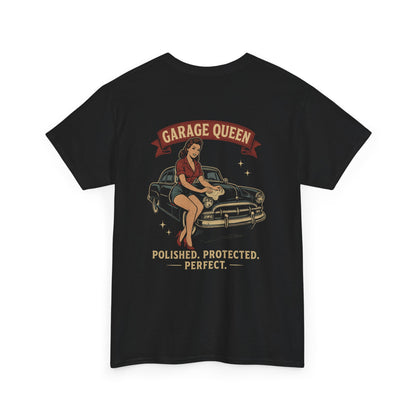 Garage Queen Vintage Pinup Car Detailing Tee