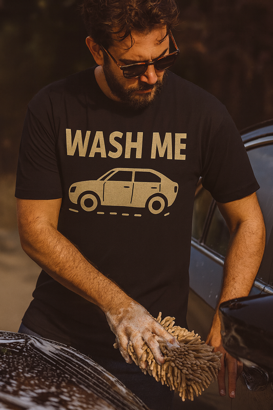 WASH ME – Funny Car Wash Tee for Detailers