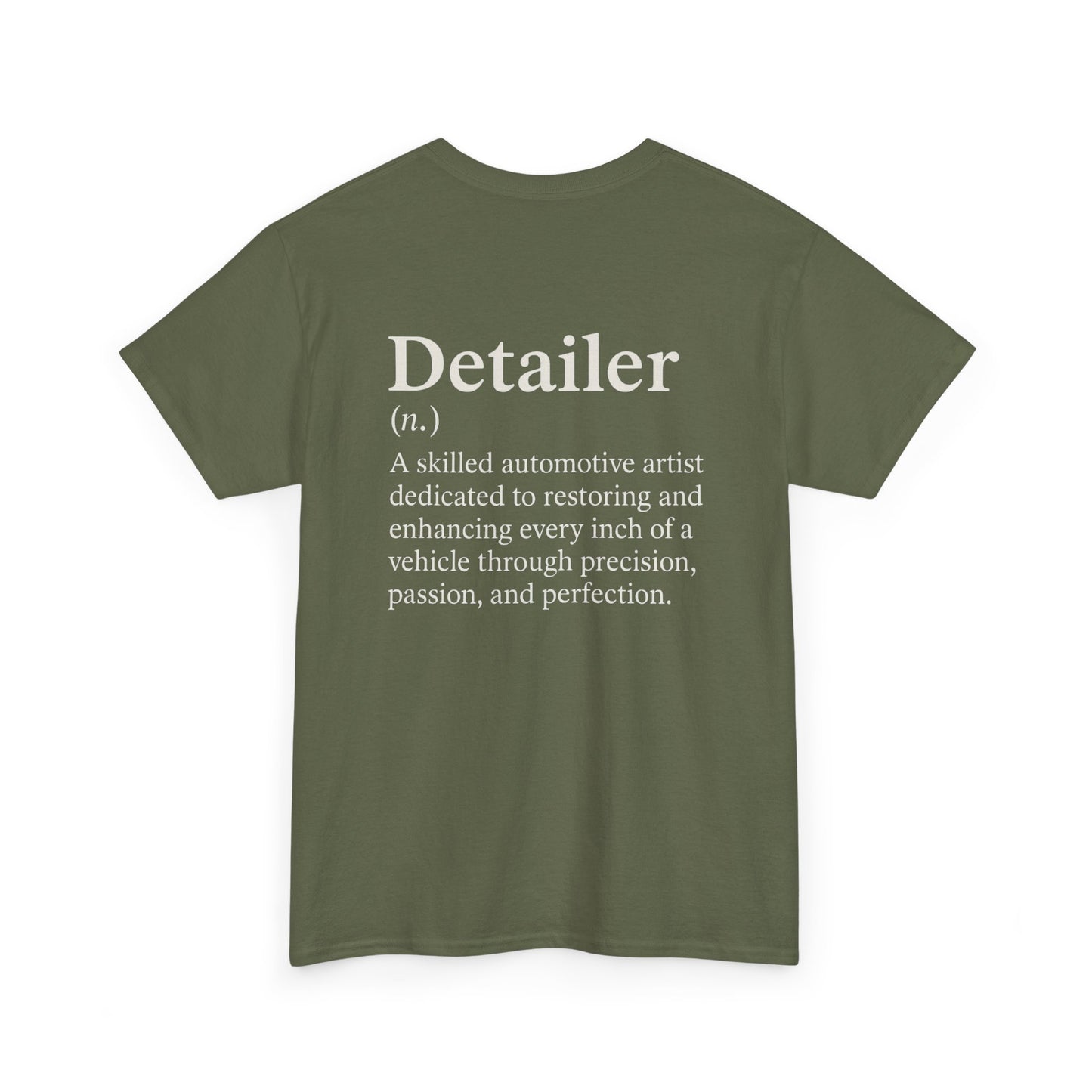 Detailer Definition T-Shirt | Automotive Detailing Lifestyle Tee for Car Enthusiasts