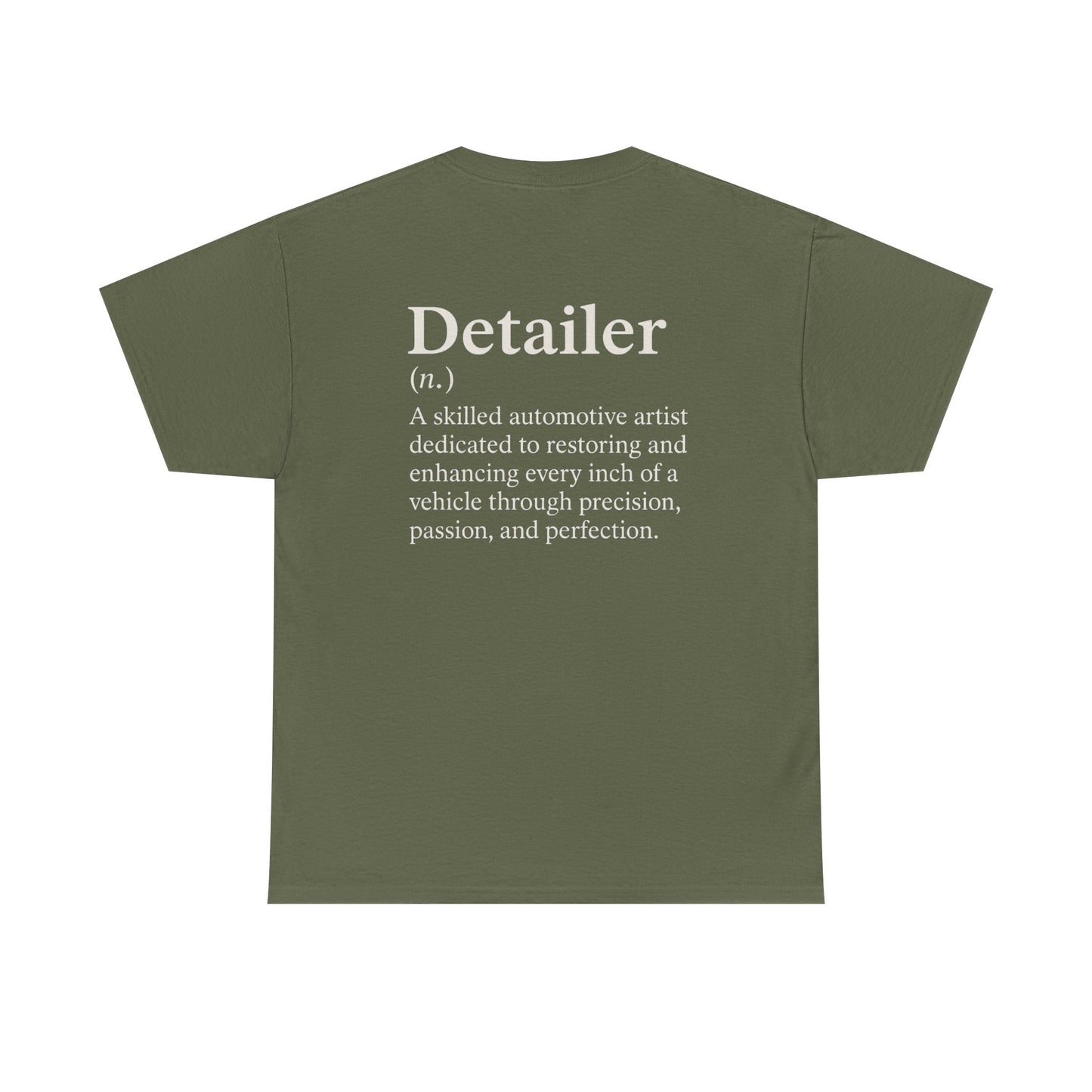 Detailer Definition T-Shirt | Automotive Detailing Lifestyle Tee for Car Enthusiasts