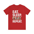 EAT SLEEP COAT REPEAT T-Shirt – Ceramic Coating Detailing Lifestyle Tee for Car Enthusiasts