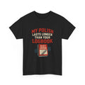 Funny Trucker Shirt – My Polish Lasts Longer Than Your Logbook | DOT Driver Gift Tee