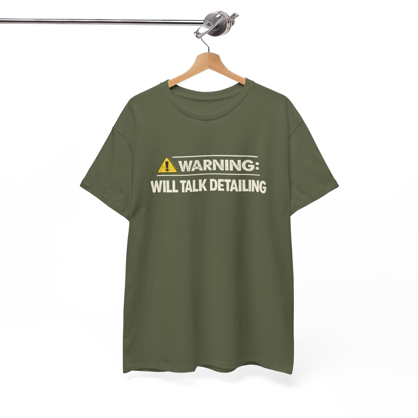 Warning Will Talk Detailing T-Shirt – Funny Gift for Car Detailers