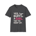 Yes I Buff Like a Girl T-Shirt – Funny Car Detailing Shirt for Women