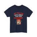 Funny Trucker Shirt – My Polish Lasts Longer Than Your Logbook | DOT Driver Gift Tee