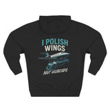 I Polish Wings Not Hubcaps T-Shirt | Funny Aircraft Maintenance Shirt for Plane Mechanics & Aviation Lovers