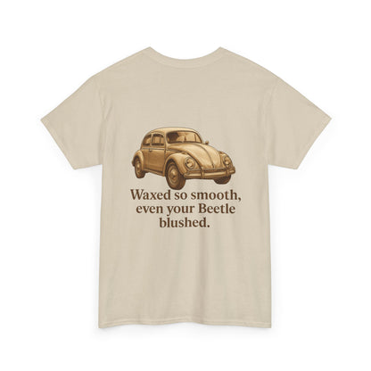 Waxed So Smooth Beetle Shirt – Funny VW Bug T-Shirt – Classic Car Humor Tee