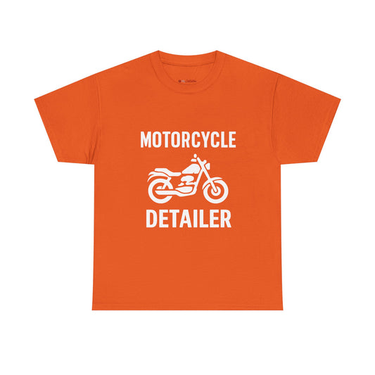 Motorcycle Detailer T-Shirt – Bike Cleaning & Polishing Crew Tee