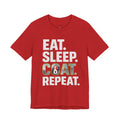 EAT SLEEP COAT REPEAT T-Shirt – Ceramic Coating Detailing Lifestyle Tee for Car Enthusiasts