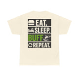 EAT. SLEEP. BUFF. REPEAT. | Funny Car Detailing T-Shirt for Auto Detailers & Car Lovers