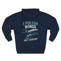 I Polish Wings Not Hubcaps T-Shirt | Funny Aircraft Maintenance Shirt for Plane Mechanics & Aviation Lovers