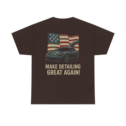 Make Detailing Great Again – American Flag Car Detailing Tee